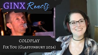 GINX Reacts  Coldplay  Fix You feat Michael J Fox Glastonbury 2024  Live Reaction Replay [upl. by Aleunam]