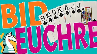 How to Play Bid Euchre  will you shoot the moon [upl. by Fedak701]