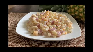 Ensalada de Coditos con Jamon Piña y Apio  Hawaiian Macaroni Salad [upl. by Pampuch374]