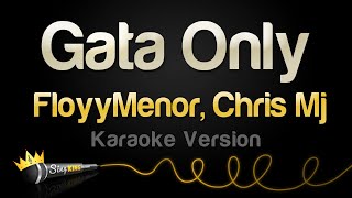 FloyyMenor Chris Mj  Gata Only Karaoke Version [upl. by Eatnuahs339]