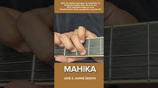 MAHIKA  ADIE AND JANINE BERDIN guitartutorialforbeginners simplifiedchords [upl. by Egdirdle276]