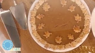 Homemade Pumpkin Pie with Betty White  Thanksgiving Recipes  Martha Stewart [upl. by Alameda284]