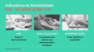 Indicadores de Rentabilidade ROE retorno sobre o patrimônio  return on equity  Adm Financeira [upl. by Aminta916]