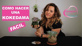 Como hacer una Kokedama paso a paso de una manera sencilla [upl. by Aneled]