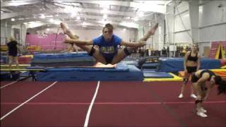 Cheer Jump Workout with Kinetic Bands and Stunt Strap [upl. by Avie121]