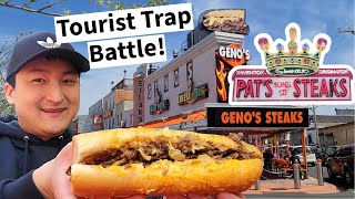 Pats vs Genos Which Tourist Trap Philly Cheesesteak is Better [upl. by Kowal]