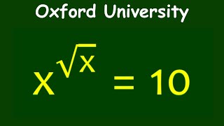 Can you Solve Oxford University Admission Interview   Find the value of x [upl. by Eednar]