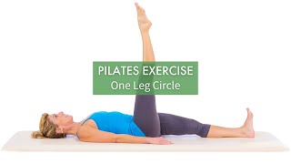 Pilates Exercise One Leg Circle  Pilates Anytime [upl. by Yuht812]