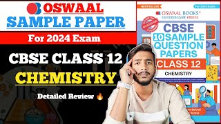 Oswaal Sample Paper Class 12 Chemistry 202324  Best Sample Paper book for class 12 cbse 2024 [upl. by Darum]