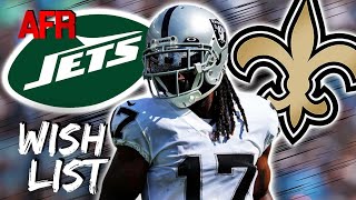 What A Davante Adams Trade To The Saints Would Look Like [upl. by Nylsej55]