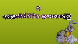 ච අකුරෙන් වචන ඉගෙන ගමු  cha akuren wachana [upl. by Elias41]