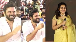 Soniya Singh Making Fun On Sai Dharam Tej  Virupaksha Success Meet  Political Fire [upl. by Kippar]