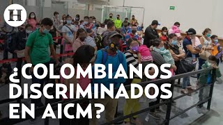 Turistas Colombianos denuncian discriminación en AICM fueron detenidos y regresados a su país [upl. by Ostraw]