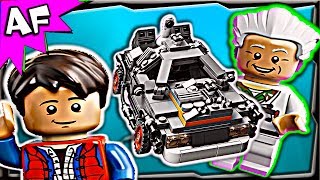 Lego Back to the Future DELOREAN TIME MACHINE 21103 Stop Motion Set Review [upl. by Ntsuj504]