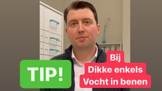 Tip bij dikke enkels en vocht in je benen [upl. by Arimahs]