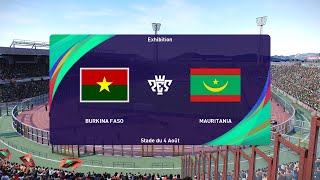 Burkina Faso vs Mauritania 16012024 Africa Cup of Nations PES 2021 [upl. by Maitland]