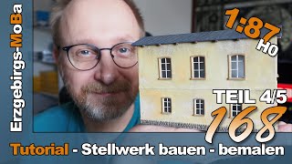 Folge 168  Modellbahn Tutorial  Stellwerk Bienenmühle bemalen Teil 45  DR 187 H0  Deutsch [upl. by Siuol334]