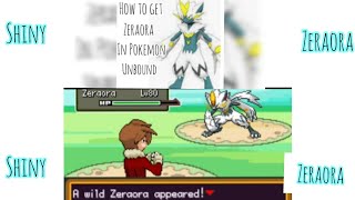 How to get zeraora in Pokemon unboundanshu pokegamer [upl. by Chick]