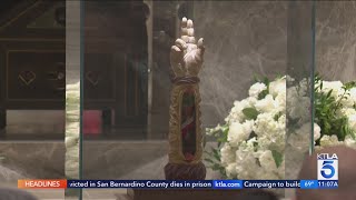 St Jude relic draws big crowds in Orange County [upl. by Athey]