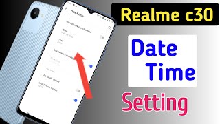 How to set date and time in Realme c30  Realme c30 me time set kaise kare  date time setting [upl. by Nosyrb]