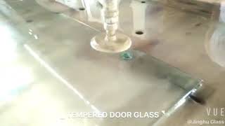 hole processing of tempered door glass [upl. by Matthia270]