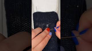 Invisible mending seamless repair for cashmere sweater holes [upl. by Gorton]