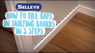 Selleys  How To Fill Gaps In Skirting Boards using No More Gaps in 3 Steps [upl. by Karna]