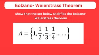 BolzanoWeierstrass Theorem with solved example [upl. by Alf]