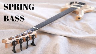 Making a Fretless Custom Spring Bass  full build [upl. by Atekahs518]