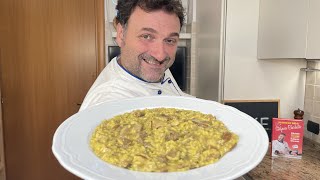 Risotto dellimperatore con Porcini Salsiccia e Zafferano [upl. by Aitnwahs631]