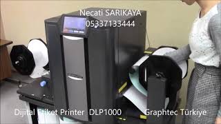 Rulo Etiket Baskı Makinesi  Digital Label Printer cmyk toner [upl. by Gierk]