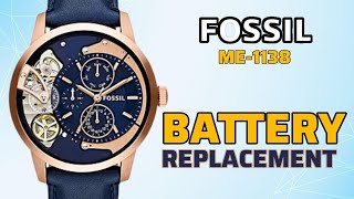 How To Change Battery FOSSIL ME1138 Watch [upl. by Oiramrej460]