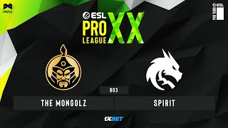 MONGOLZ vs SPIRIT  EPL S20  Group stage  BO3  MN cast [upl. by Vidda79]