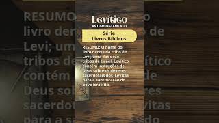 Levítico • Antigo Testamento  Série Livros Bíblicos deus jesus [upl. by Rheba747]