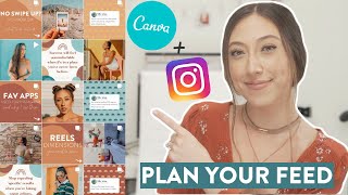 HOW TO PLAN YOUR INSTAGRAM FEED USING CANVA  Why I dont use planning or scheduling apps [upl. by Animsaj]