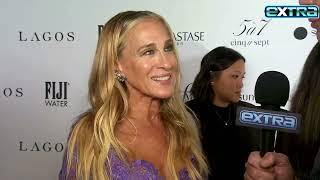 Sarah Jessica Parker on SHOES amp Her Fam’s Cat from And Just Like That Exclusive [upl. by Enaz]