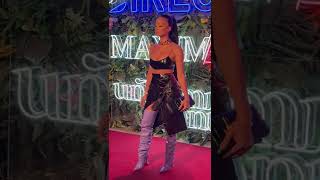 Draya Michele Serving Face and Body at DIRECTV  Maxim Super Bowl Party [upl. by Intirb]