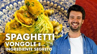 Spaghetti alle vongole con ingrediente segreto MISTERO [upl. by Resaec]