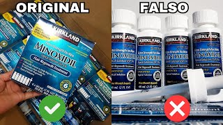 4 FORMAS PARA SABER SI TU MINOXIDIL KIRKLAND ES ORIGINAL l MINOXIDIL ORIGINAL VS MINOXIDIL FALSO [upl. by Asamot]