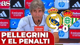 PELLEGRINI y el PENALTI que ALBEROLA ROJAS y el VAR señalaron a VINICIUS  REAL MADRID 2 BETIS 0 [upl. by Firman581]