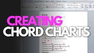 How To Create A Professional ChordOverLyrics Chart From Scratch [upl. by Ricoriki]