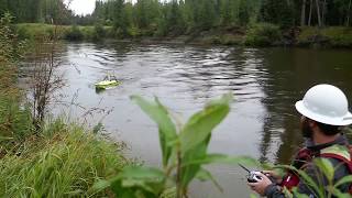 CEE HydroSystems CEEUSV™ Hydrographic Surveying on the Trans Alaska Pipeline [upl. by Lancey934]