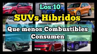 los 10 suvs híbridos 20222023 🛑que Menos CONSUMEN😯 Combustible Híbridos enchufables 2022 2023 [upl. by Spracklen]