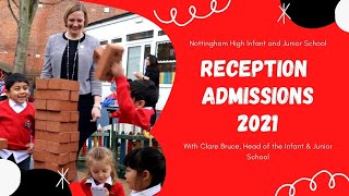 Reception Admissions 2021 l Nottingham High Infant amp Junior School [upl. by Aenit]