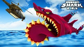 NEW HELICOPRION SHARK Gameplay  New Shark Update  Hungry Shark World Part 66 [upl. by Joan]