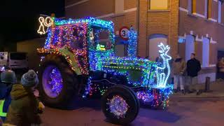 Tractor parade Christmas Lebbeke 2019 [upl. by Annahsohs]