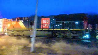 CN 100 Anniversary Unit and Chasing NS Train [upl. by Akehsat]