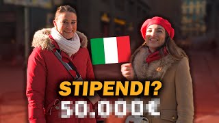 Quanto GUADAGNANO gli ITALIANI Lo chiediamo in Italia a Milano  Stipendi di 10000 euro allanno [upl. by Gearhart]