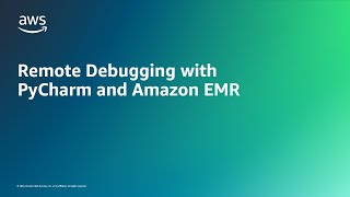 Remote Debugging with PyCharm and EMR [upl. by Merilee]