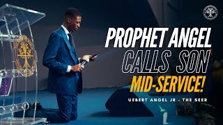 😱 Prophet Uebert Angel calls first born son LIVE on Stage 😳 [upl. by Pirri]